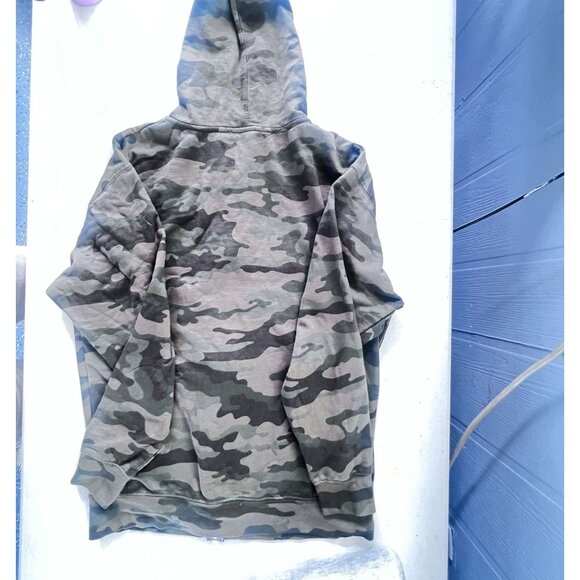 Camouflage Hoodie With "Jesus" Print Full Zip Large Independent Trading Company - Picture 7 of 10